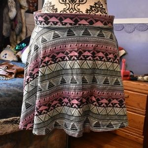 Victoria's Secret PINK pastel aztec skirt Medium